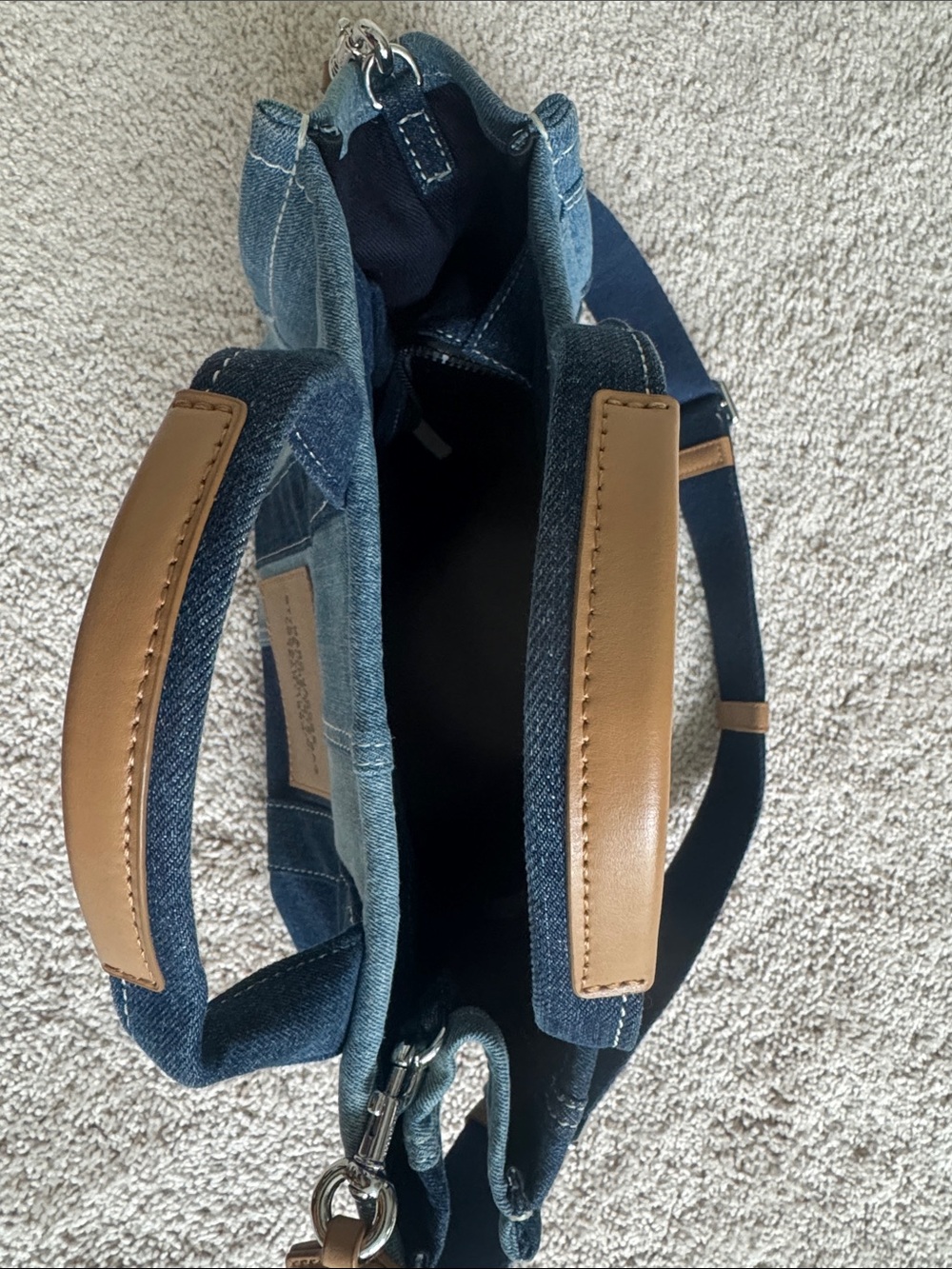 Marc Jacobs Patchwork Denim The Tote Bag - Blue - Picture 3 of 4